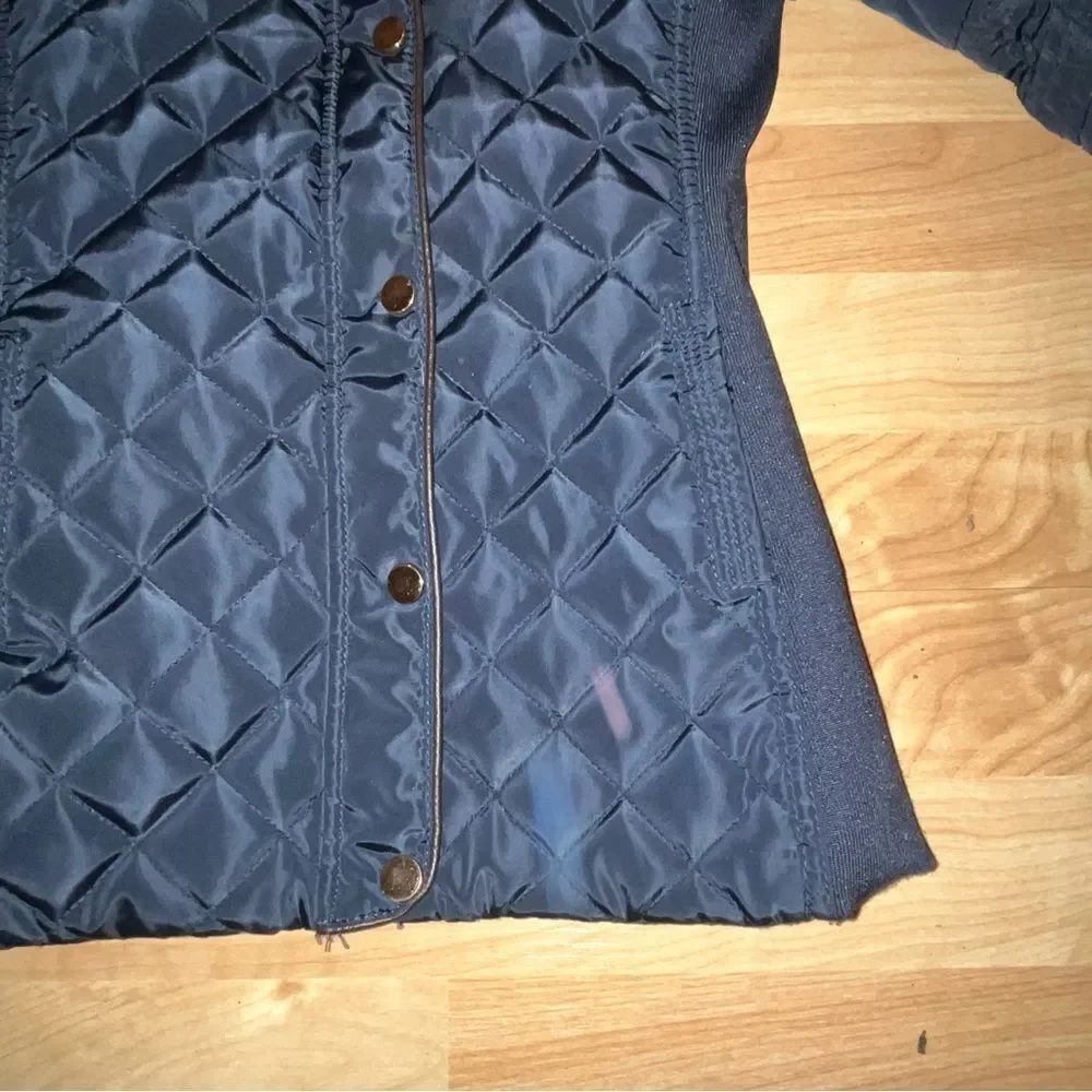 Ci Sono by Cavalini Navy Blue Puffer Jacket